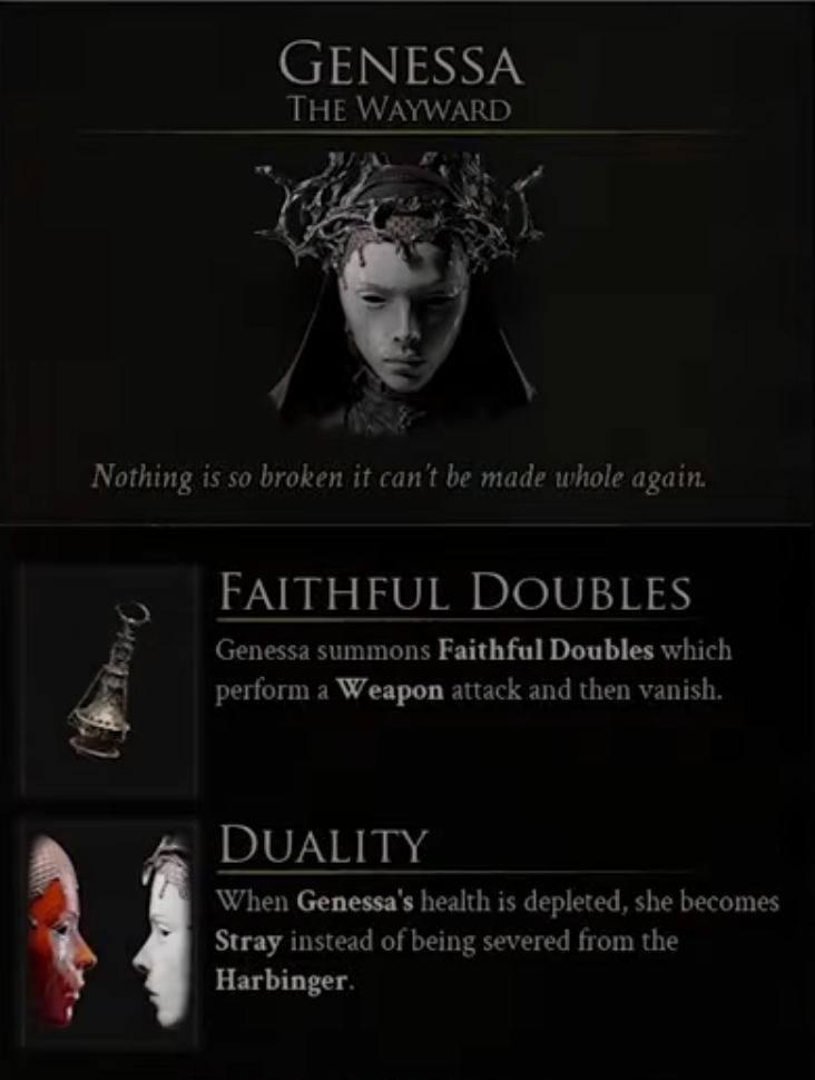 Genessa Phantom Summoner build in Mortal Shell 2